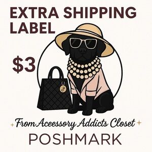 Extra Shipping Label for Postage – $3